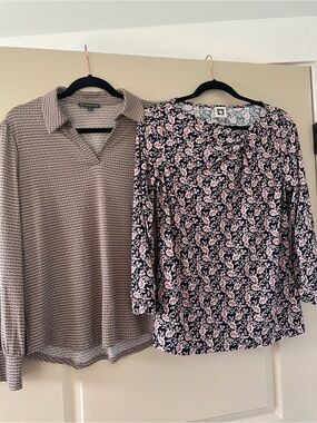 Lot of 2 dress shirts size medium